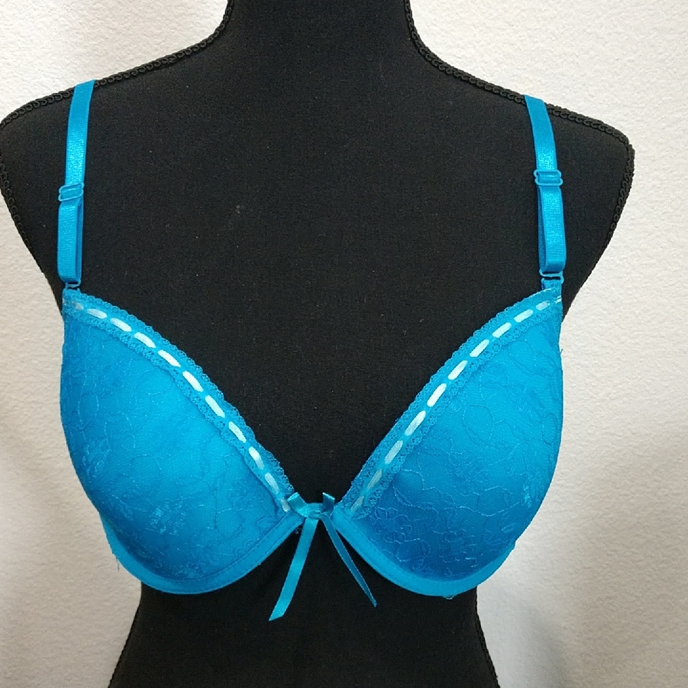Mamia Vibrant Blue Lace Bra